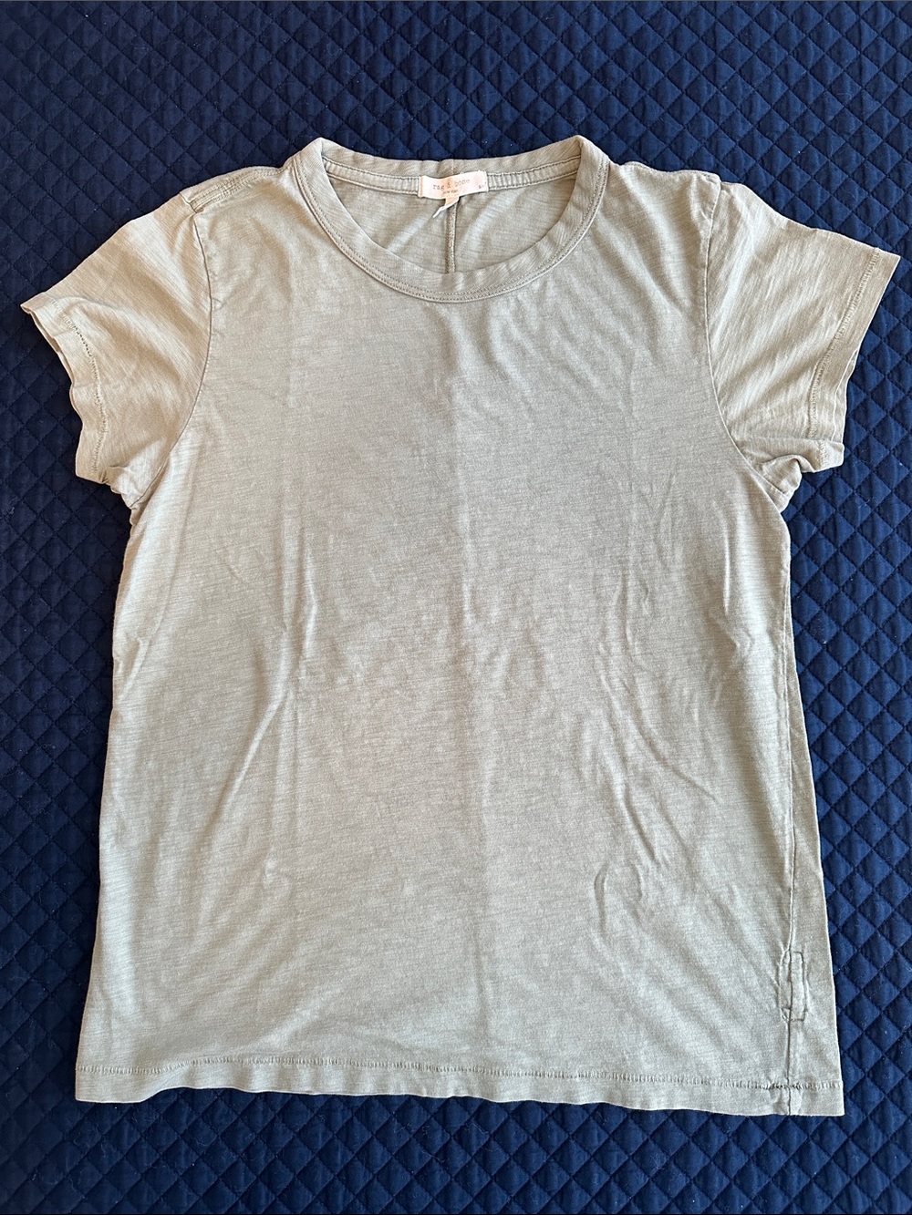 rag & bone Short Sleeve Crewneck Tee in Sage size small